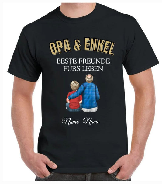 Opa und Enkel Premium Shirt personalisiert