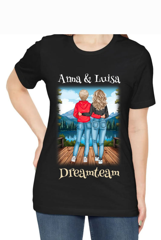 Dreamteam Beste Freundinnen - Shirt personalisiert