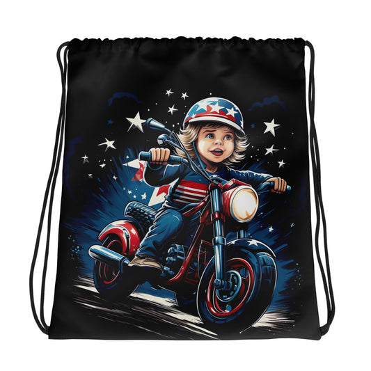Boy on Motorcycle - Gym Bag